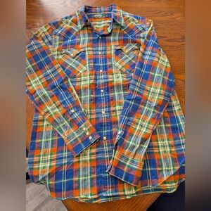 Polo Ralph Lauren plaid western flannel shirt